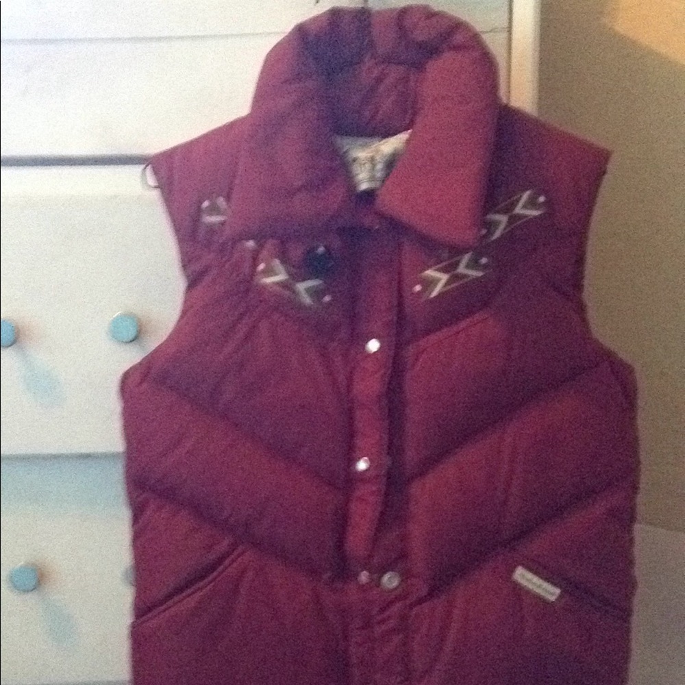 Super cute maroon winter vest